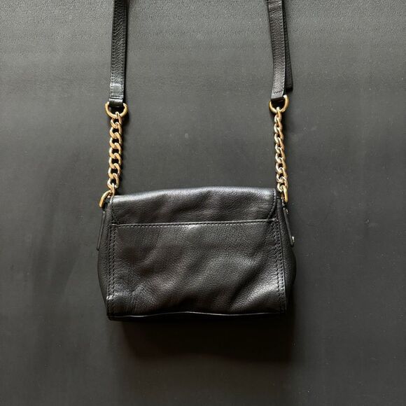 Michael Kors Small Shoulder Black Leather Crossbody Bag - Picture 5 of 13